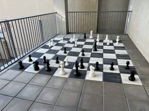 Kinder Bodenspiel Schachspiel