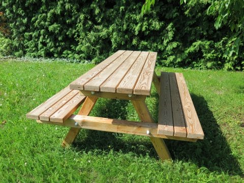 Tisch Bank Kombi Smile Basic als Picknicktisch