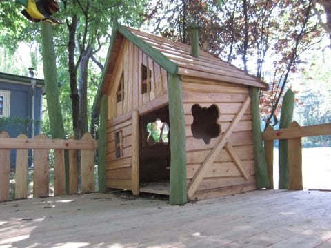 Spielkombination mit Spielhaus Sissy aus Holz
