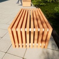 Kista Bench Frame aus Lärchenholz