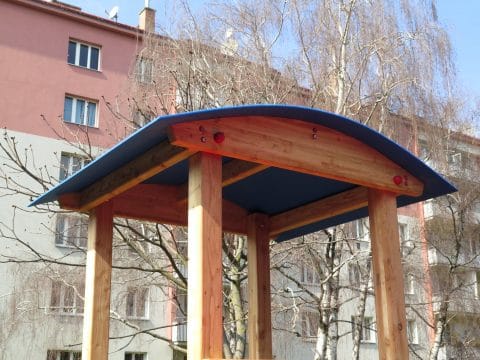 Dach für Kinderspielturm aus HDPE Material