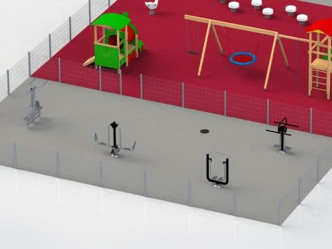 Planung Spielplatz und fittnessparcours