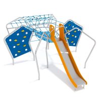 Klettergerüst Spinne Spielkonstruktion aus Edelstahl für Kinder